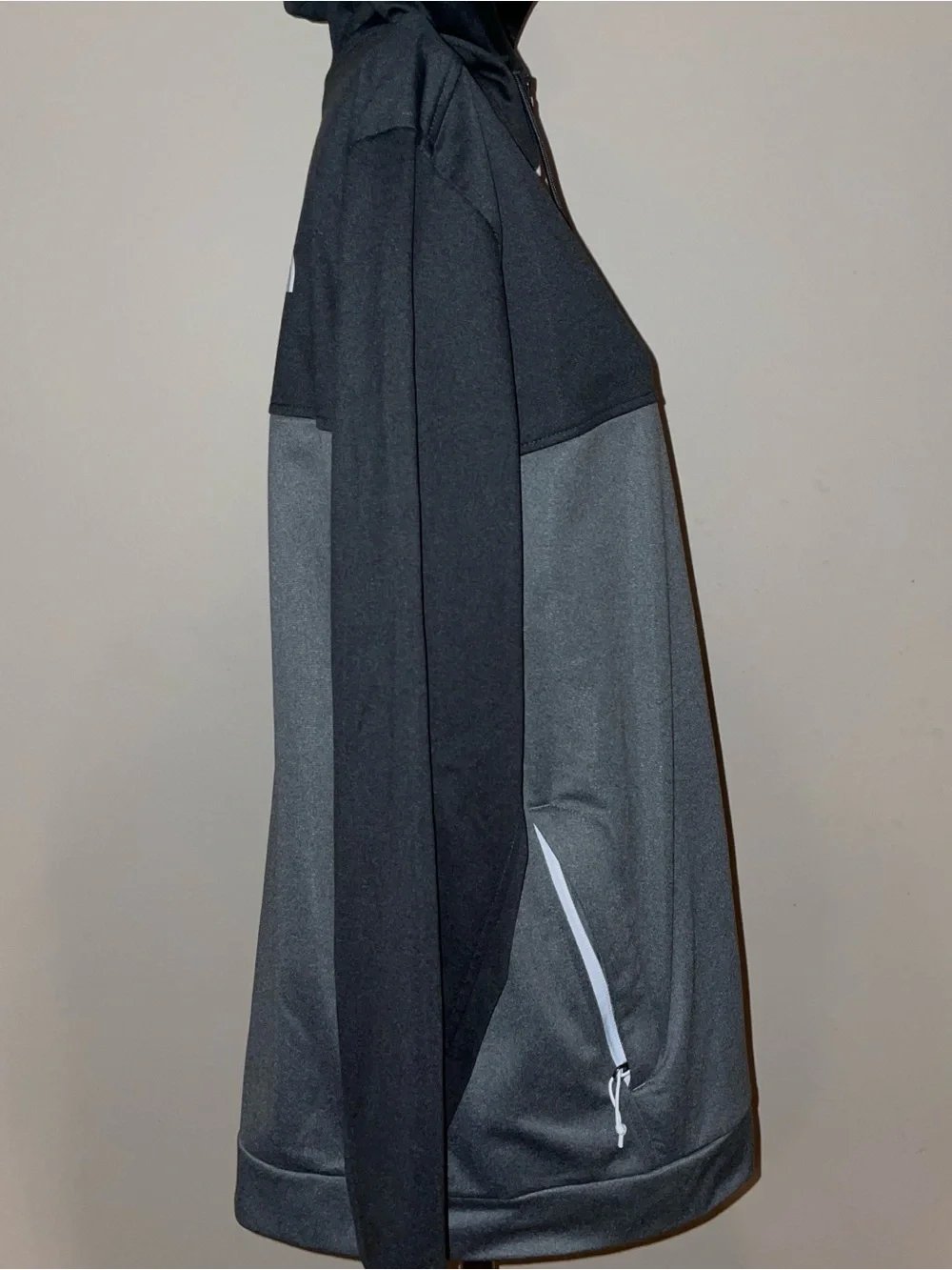 The North‎ Face Black & Gray Hooded Full-Zip MENS LARGE